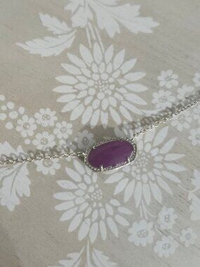 Kendra Scott Purple Jade Elisa Gold Pendant Necklace